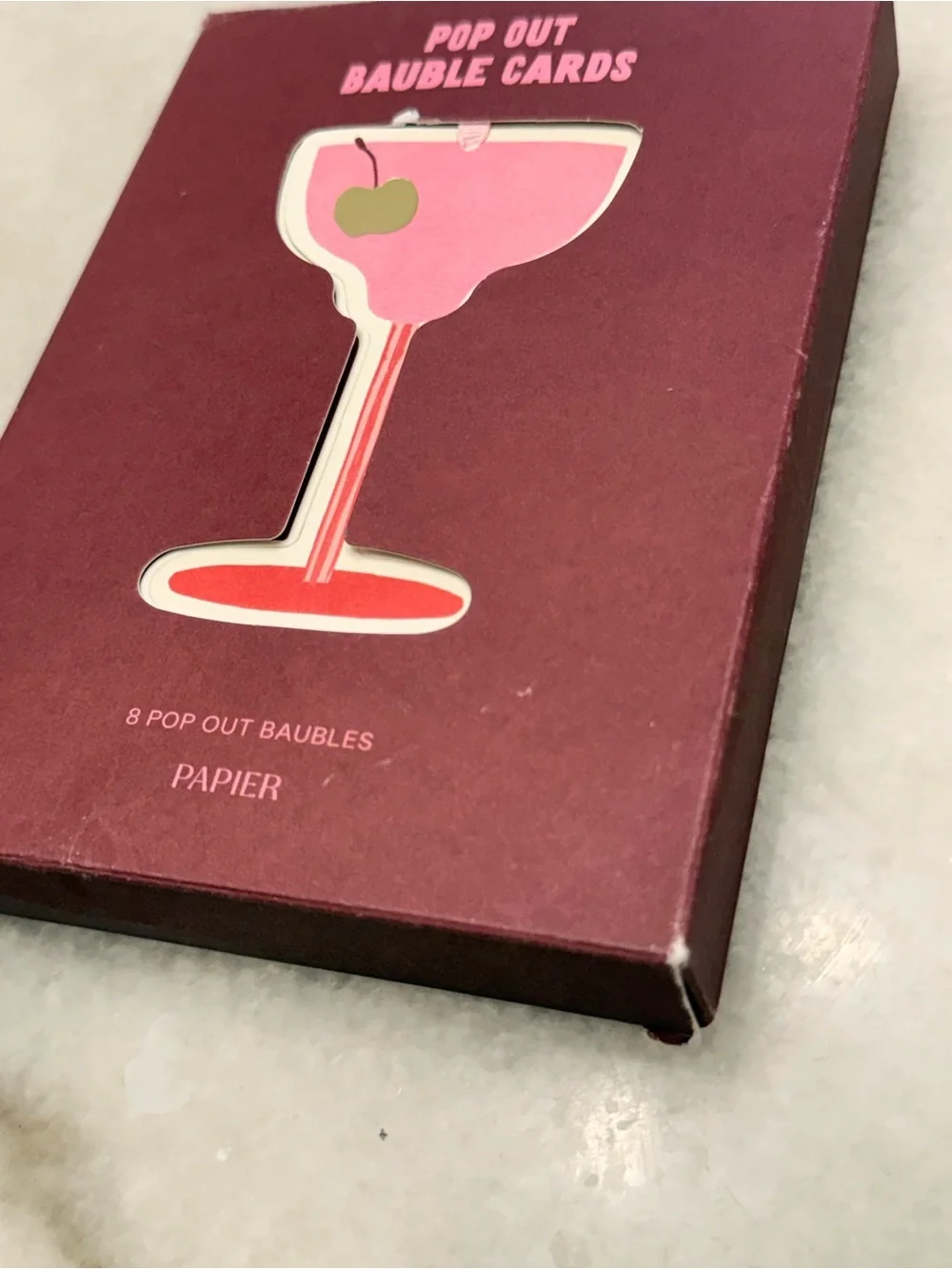 Papier X Anthropologie Pop Out Bauble Cards 8 pcs